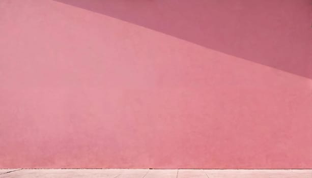 Pink wall. Minimalism. Generative AI. High quality photo