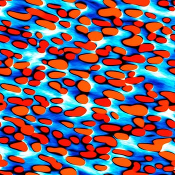 An image showing a seamless pattern with a blue and red background.