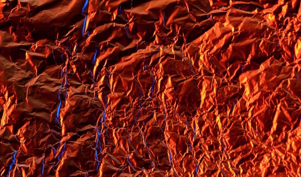 texture of mint foil in red light color