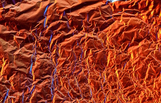 texture of mint foil in red light color