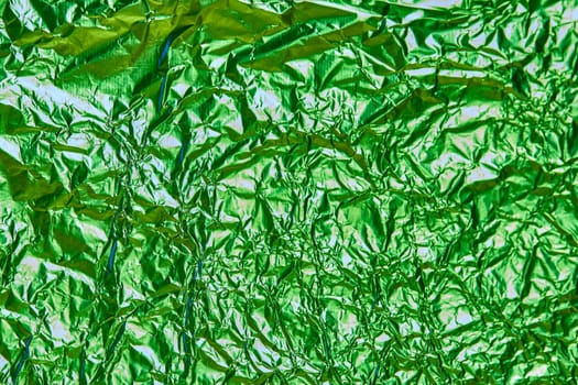 texture of mint foil in green light