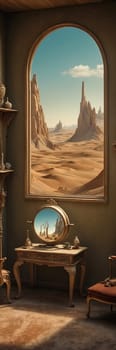 Desert View Room. AI generated