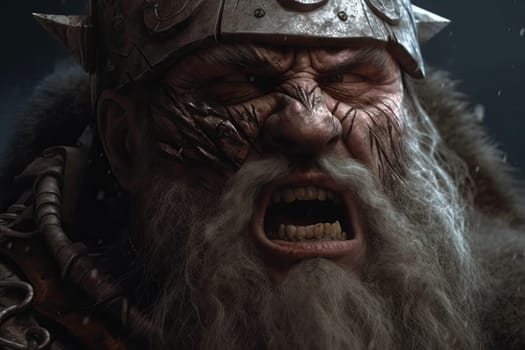 Angry old viking. God man. Fictional person. Generate Ai