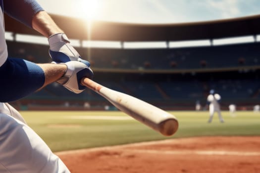 Baseball batter player. Game sport. Generate Ai