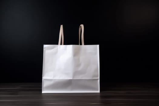 Blank shopping bag. Package store. Generate Ai