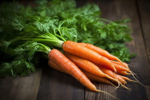 Eco carrot parsley. Vegetarian nutrition. Generate Ai