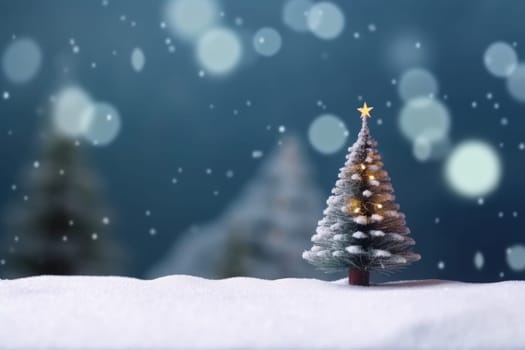 Christmas tree decoration. Winter decorate. Generate Ai