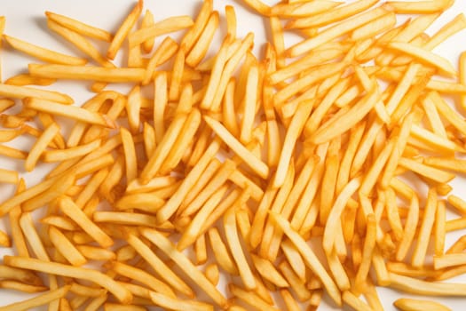 Delicious fries background. Food snack. Generate Ai