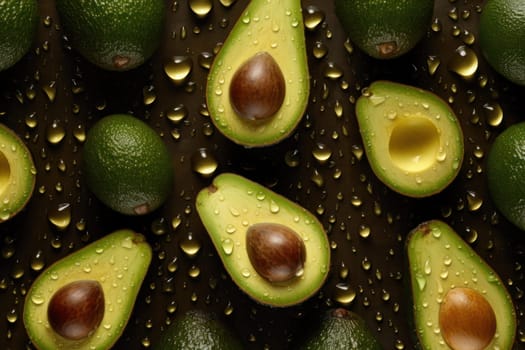 Fresh avocado fruit. Fruit food fresh. Generate Ai