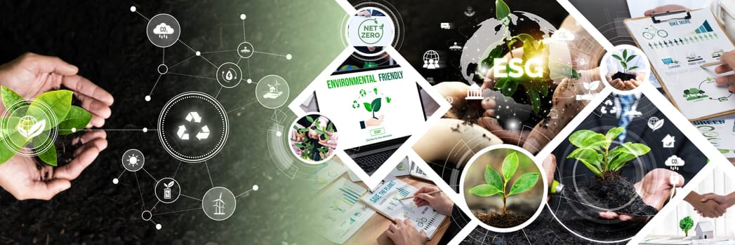 Green business ESG management tool to save world future concept model case idea to deal with bio carbon waste cycle data for better day of city life while building jobs, money, LCA tax and profit .