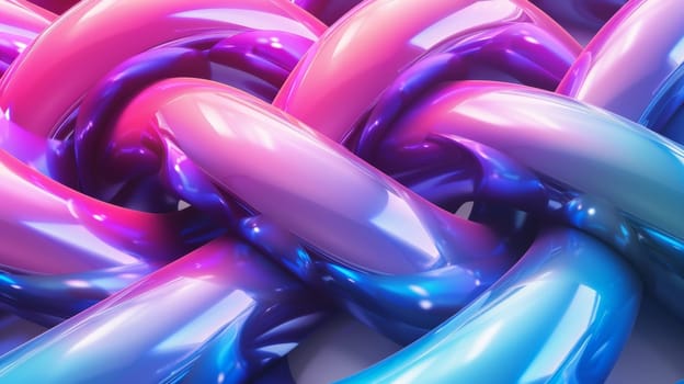 A close up of a bunch of shiny colored tubes