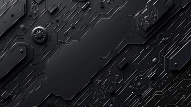 A black background with a circuit board design