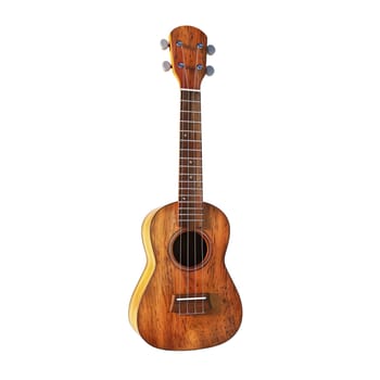 Wooden ukulele hawaiian mini guitar ai generated image