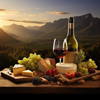 Experience the essence of a wine lover's paradise in Cape Town's Winelands through this captivating image. Immerse yourself in the picturesque landscapes and magnificent vineyards that adorn the region. Indulge in the sheer pleasure of savoring exquisite flavors and discovering the art of winemaking.