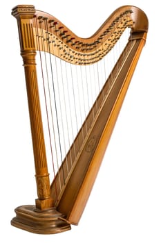 Classical harp orchestra music instrument ai generated image