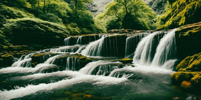 The natural wonder of cascading waterfalls, tranquil streams, and meandering rivers