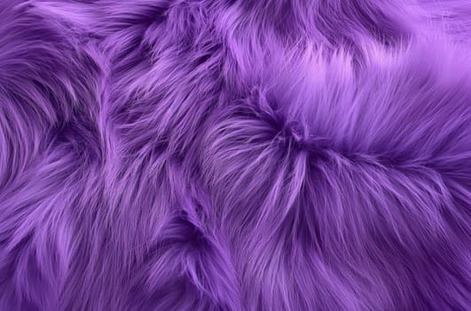 High resolution image showing the texture of purple fur with detailed strands and fluffiness, with a full frame of the material surface