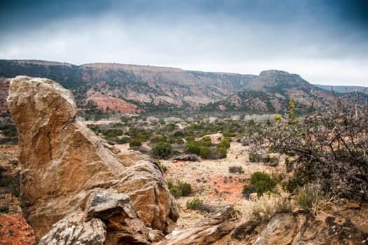 Cloudy Day at Palo Duro Canyon State Park, Texas