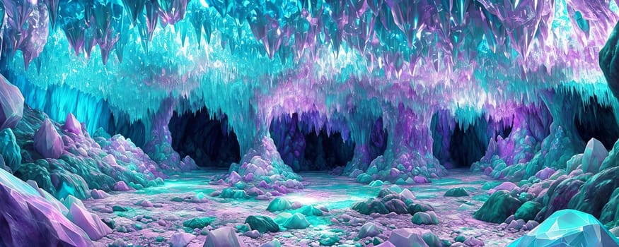 Crystal Cave, a subterranean world filled with shimmering crystal formations, and irides