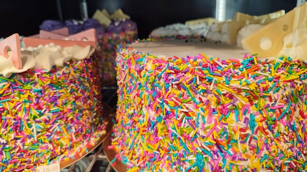 biscuit cream round cake, sweet dessert food. High quality photo