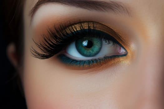 Eye makeup. Woman art model. Generate Ai