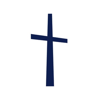 Religious symbol of crossover for Easter illustration