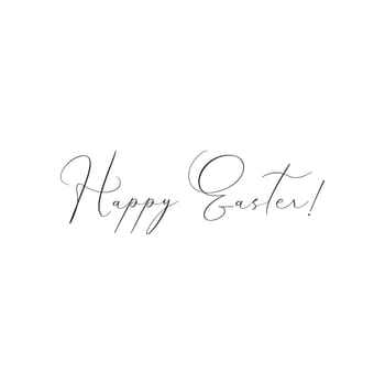 Happy Easter quote greeting lettering