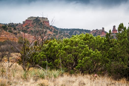 Cloudy Day at Palo Duro Canyon State Park, Texas