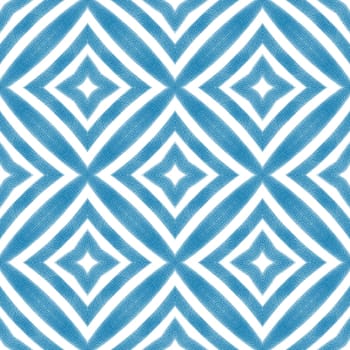 Arabesque hand drawn pattern. Blue symmetrical kaleidoscope background. Oriental arabesque hand drawn design. Textile ready gorgeous print, swimwear fabric, wallpaper, wrapping.