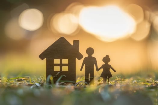 Concept image of family, communication and home. ai generated
