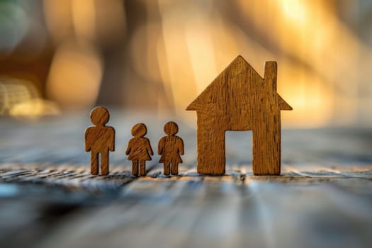 Concept image of family, communication and home. ai generated