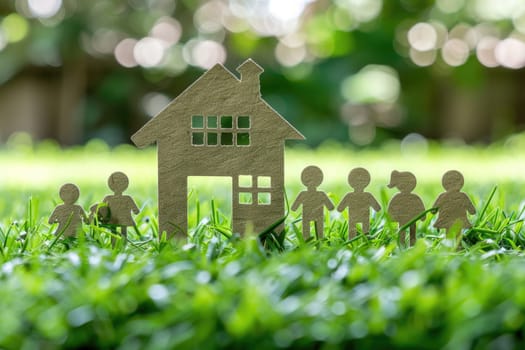 Concept image of family, communication and home. ai generated