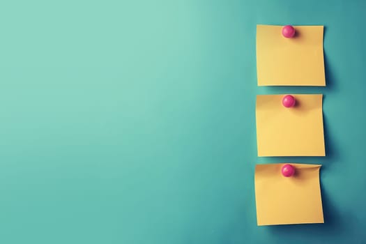 concept that expresses a checklist using post it. ai generated