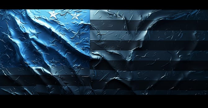 usa flag poster texture in 3d illustration.