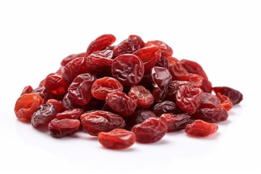 Wrinkled Dried cranberries. Organic natural fruit. Generate Ai