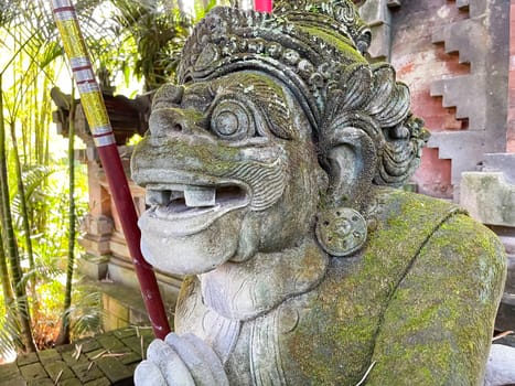 Balinese garden gnome used as decorations on the balinese parks and gardens all around the city