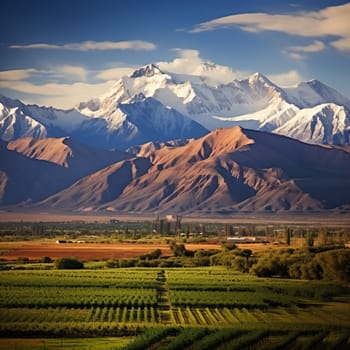 Immerse yourself in the vibrant spirit of Mendoza, Argentina with this captivating scene that combines the awe-inspiring beauty of the Andes mountains, the vibrant local culture, and the adventurous activities that await. This mesmerizing image represents a unique blend of nature, culture, and excitement, leaving viewers captivated and intrigued. Discover the hidden wonders of Mendoza as you explore this scene and let your imagination run wild.