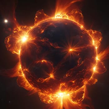 Solar flares, eruptions of electromagnetic radiation originating in the Sun's atmosphere.A solar flare is a relatively intense, localized emission of electromagnetic radiation in the Sun's atmosphere.