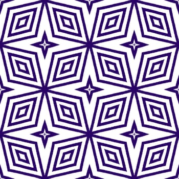 Ethnic hand painted pattern. Purple symmetrical kaleidoscope background. Textile ready stylish print, swimwear fabric, wallpaper, wrapping. Summer dress ethnic hand painted tile.