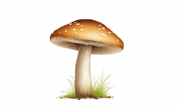 Mushroom on a white background. illustration