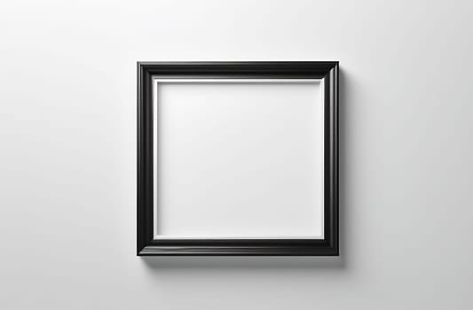 Wooden dark vintage frame highlighted on a white background with space for text.