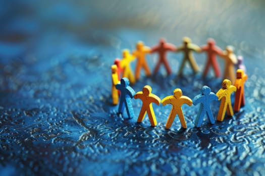 business leadership, teamwork power and confidence concept. ai generated