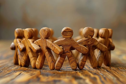 business leadership, teamwork power and confidence concept. ai generated
