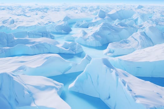 Ice sheet melting. Climate change. Generate Ai