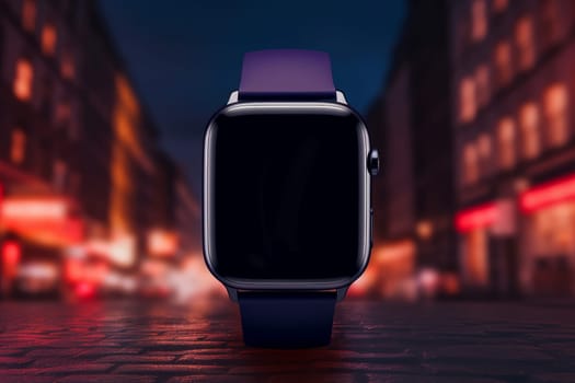 Illustrative smart watch mockup. Health life. Generate Ai