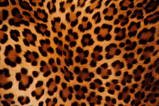 Captivating Leopard fur banner texture. Skin fabric print. Generate Ai