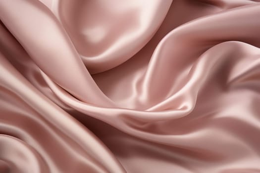 Pink satin light pale. Decorative fabric. Generate Ai