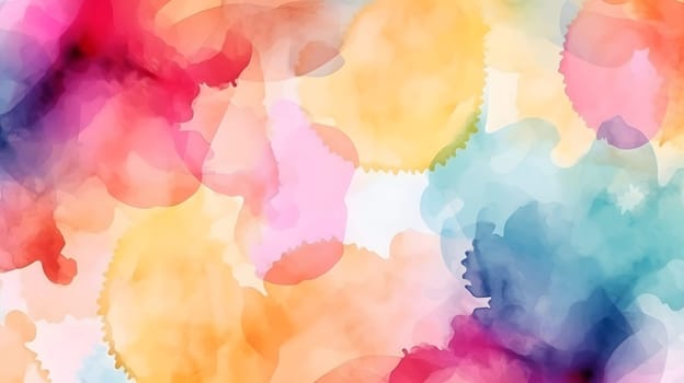 watercolor painted abstract colorful background, generative ai. High quality photo