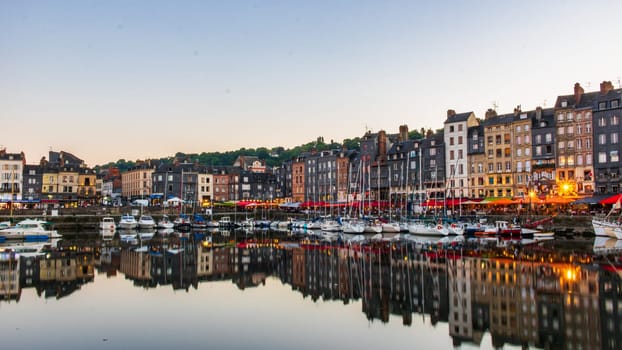 Honfleur is a famous harbor village in Normandy, France