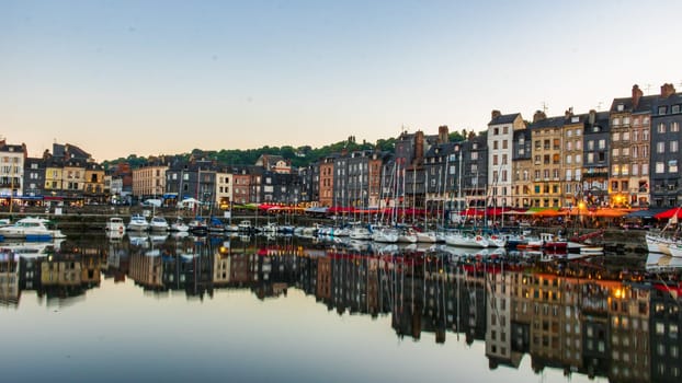 Honfleur is a famous harbor village in Normandy, France